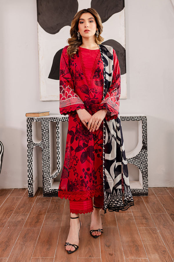 Nureh | Printed Lawn | SP-100 - House Of Anaya