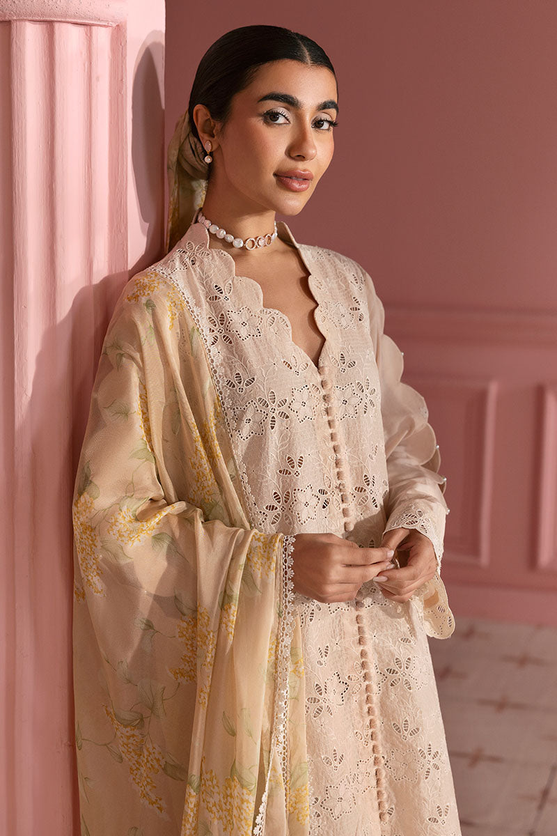 Cross Stitch | Premium Lawn 25 | PEACH PARFAIT - House Of Anaya