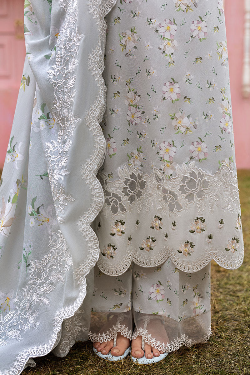 Cross Stitch | Premium Lawn 25 | Black FROST - House Of Anaya