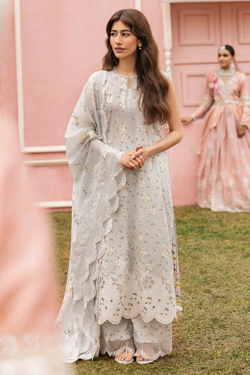 Cross Stitch | Premium Lawn 25 | Black FROST - House Of Anaya