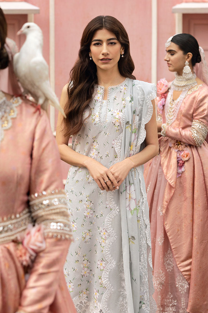 Cross Stitch | Premium Lawn 25 | Black FROST - House Of Anaya