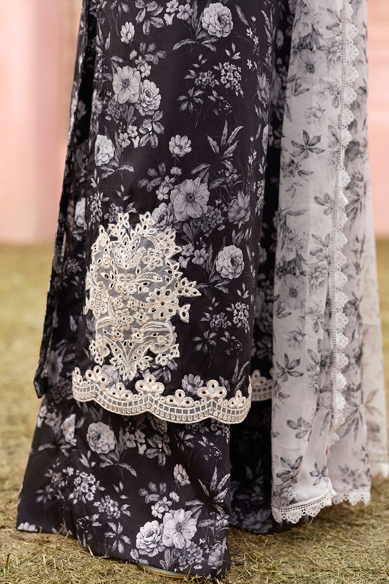 Cross Stitch | Premium Lawn 25 | SOMBER ESCAPE - House Of Anaya