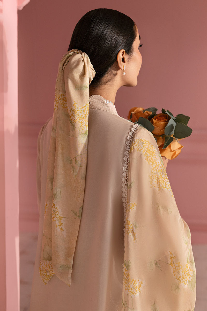 Cross Stitch | Premium Lawn 25 | PEACH PARFAIT - House Of Anaya