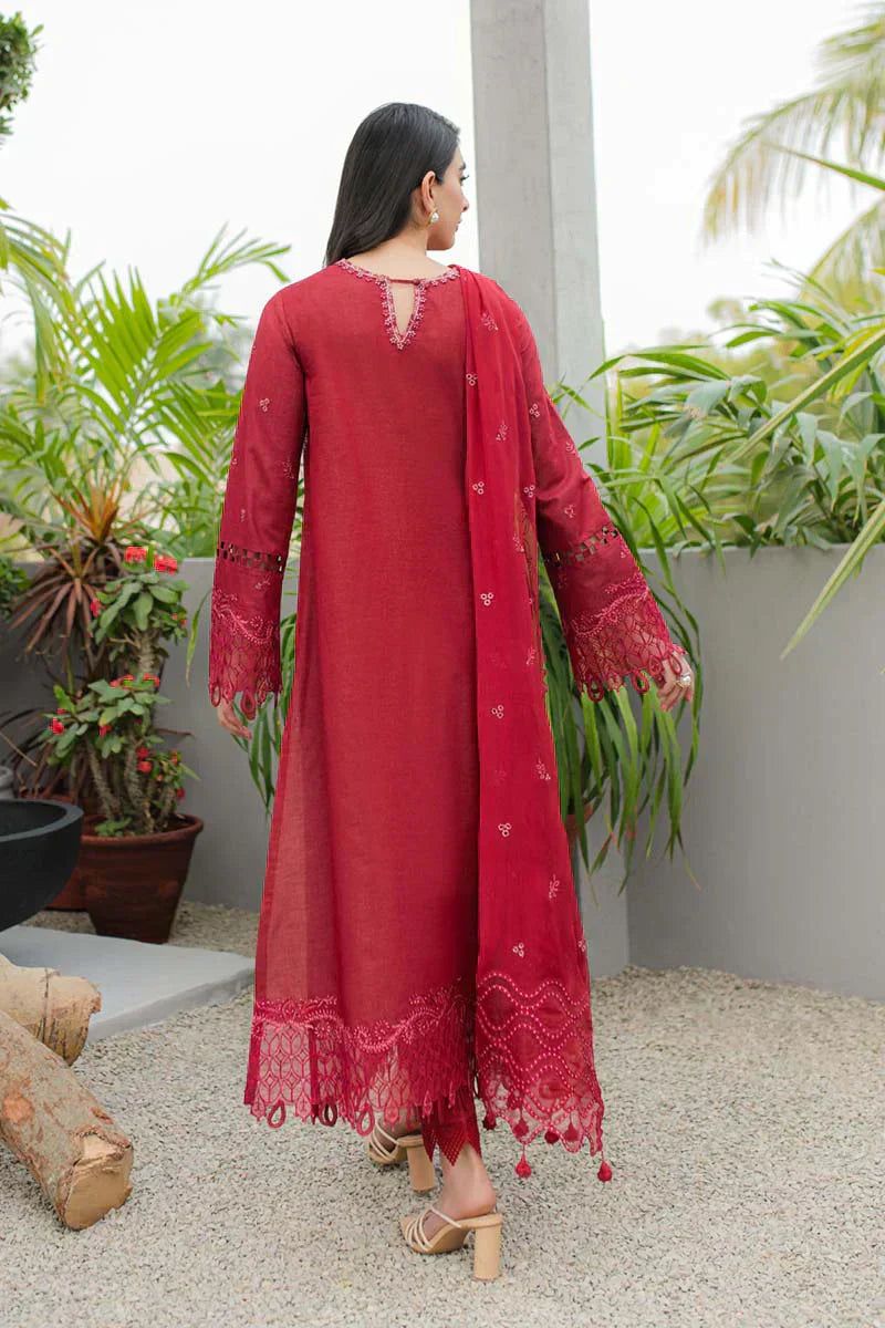 Qalamkar | Q Line Lawn Collection | JK-14 MANON - House Of Anaya