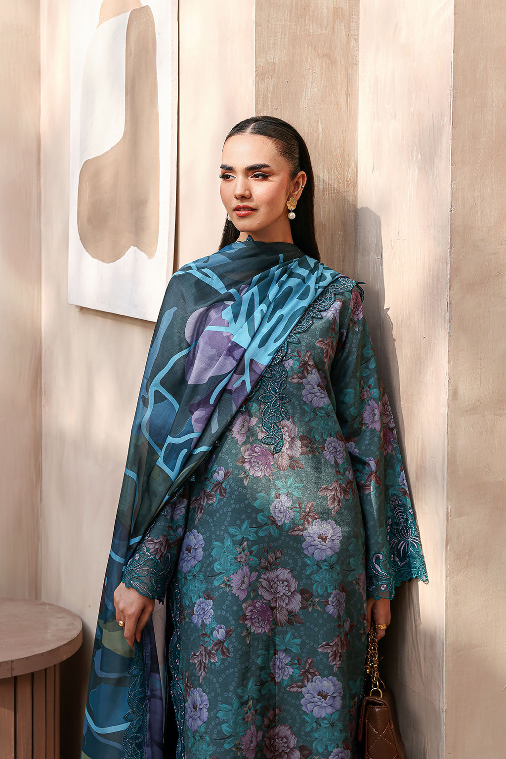 Ramsha | Naqsh Embroidered Rawsilk | RS-03