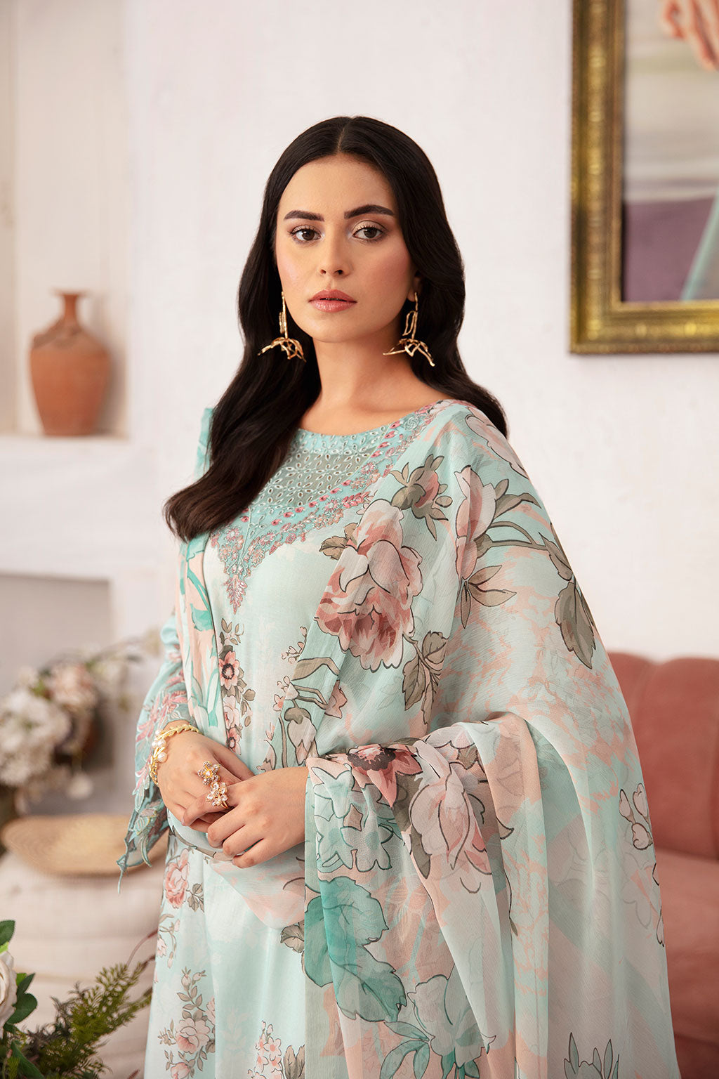 Ramsha | Rangrez Lawn Collection | N-709