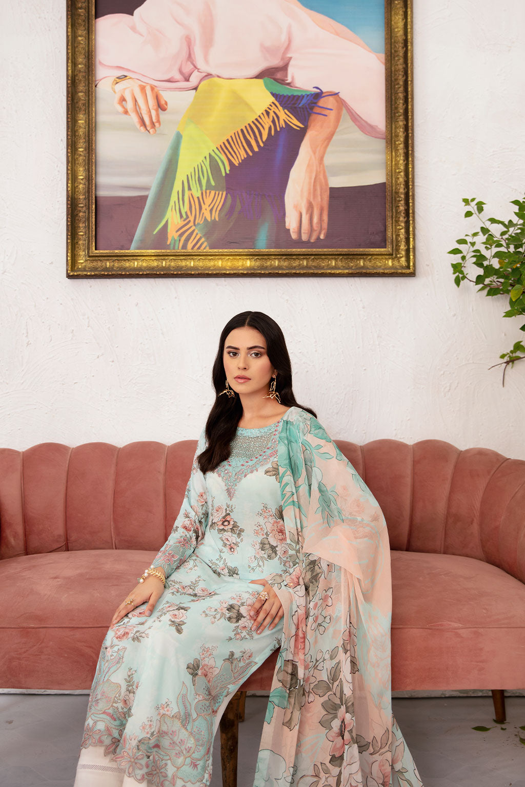 Ramsha | Rangrez Lawn Collection | N-709