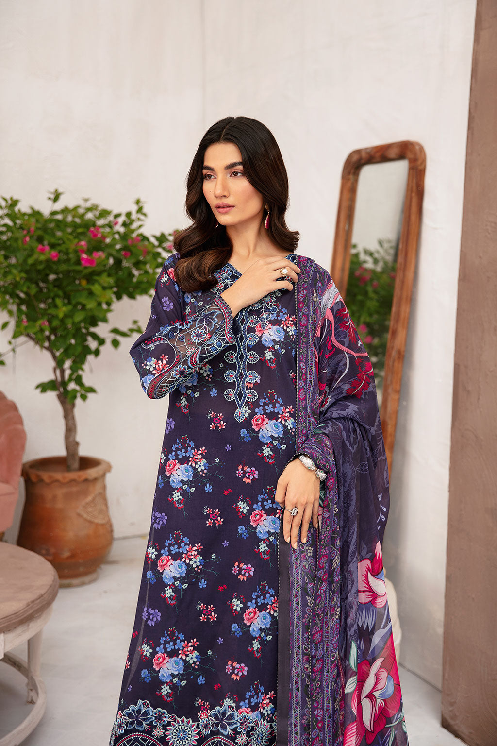 Ramsha | Rangrez Lawn Collection | N-701