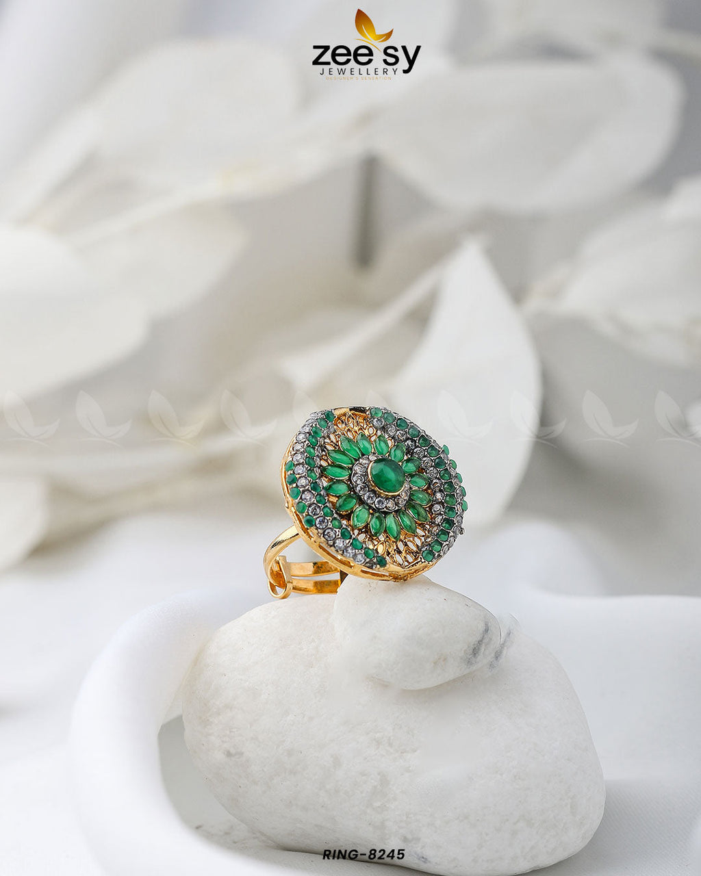 Zircon Cluster Ring-8245 - Libasekhas