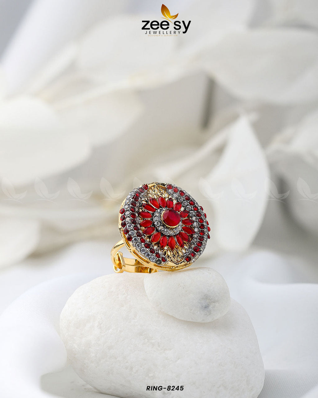 Zircon Cluster Ring-8245 - Libasekhas