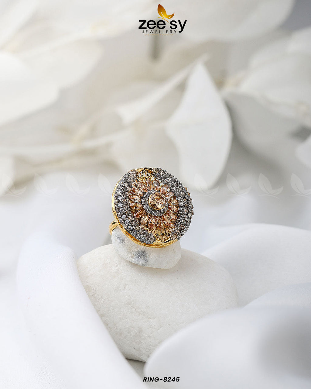 Zircon Cluster Ring-8245 - Libasekhas