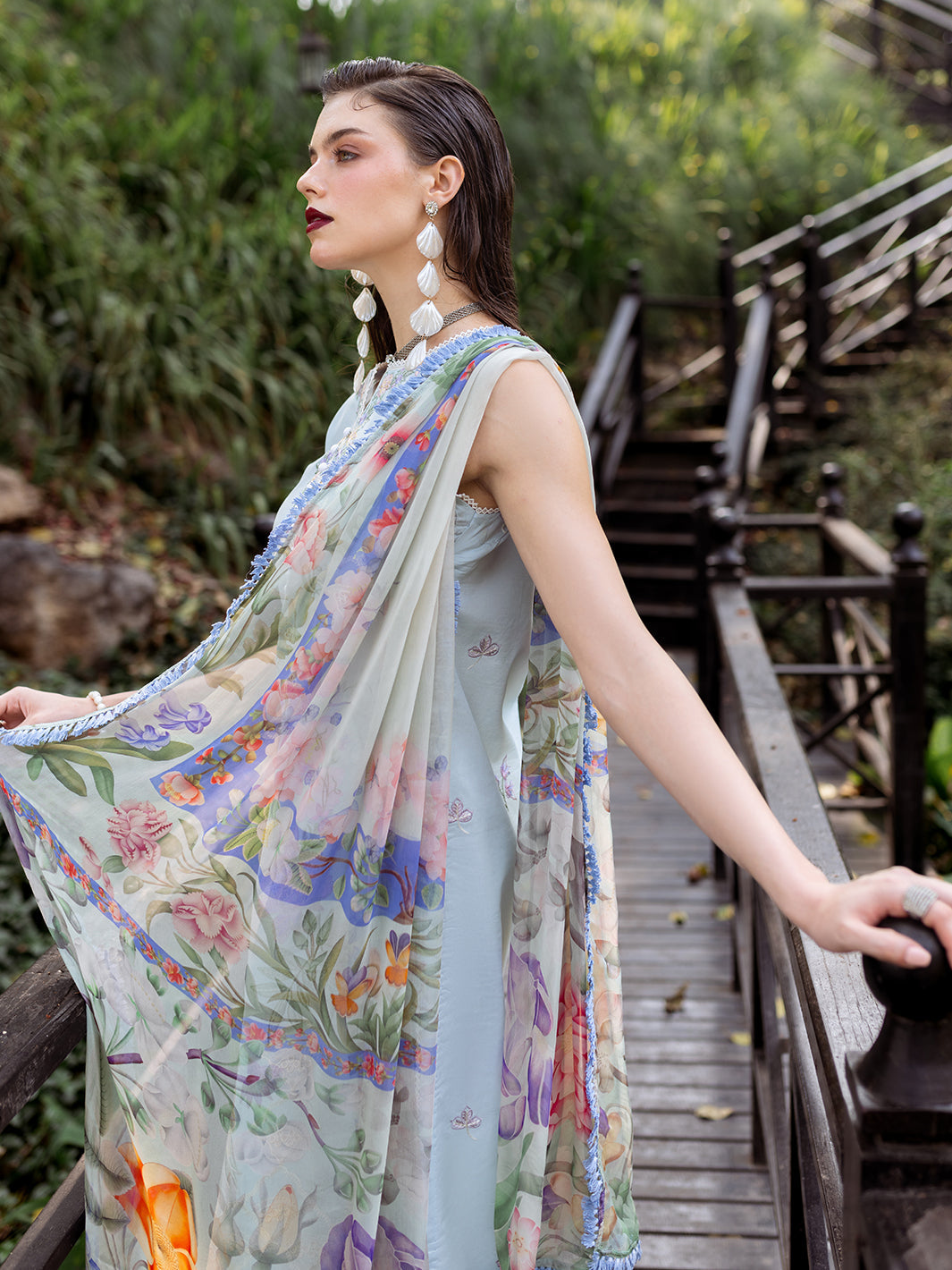 Roheenaz | Dahlia Embroidered Lawn 24 | Daisy - Riwayat-e-Khas
