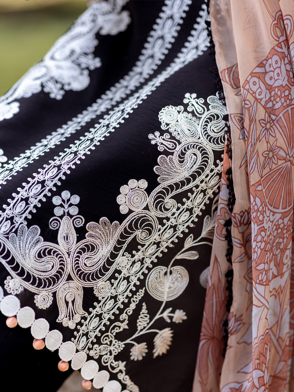 Roheenaz | Dahlia Embroidered Lawn 24 | Celandine - Riwayat-e-Khas