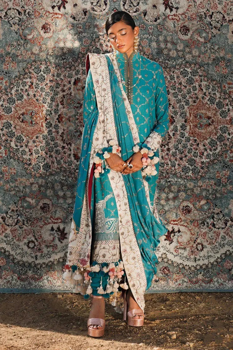 Sana Safinaz | Winter Luxury 23 | S231-005B-CP - House Of Anaya