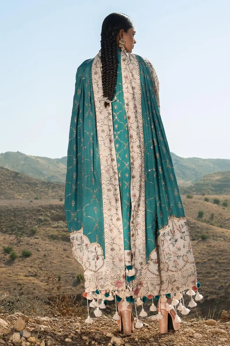 Sana Safinaz | Winter Luxury 23 | S231-005B-CP - House Of Anaya
