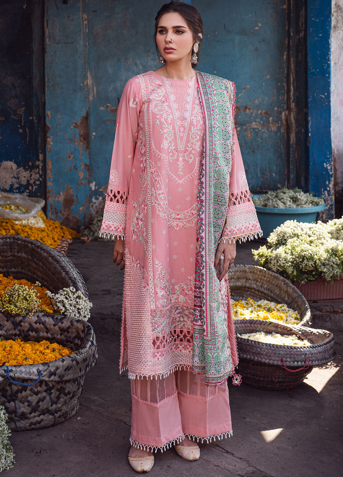 Sahane | Sahakari Chikankari Lawn Edit 24 | Mohini - Riwayat-e-Khas