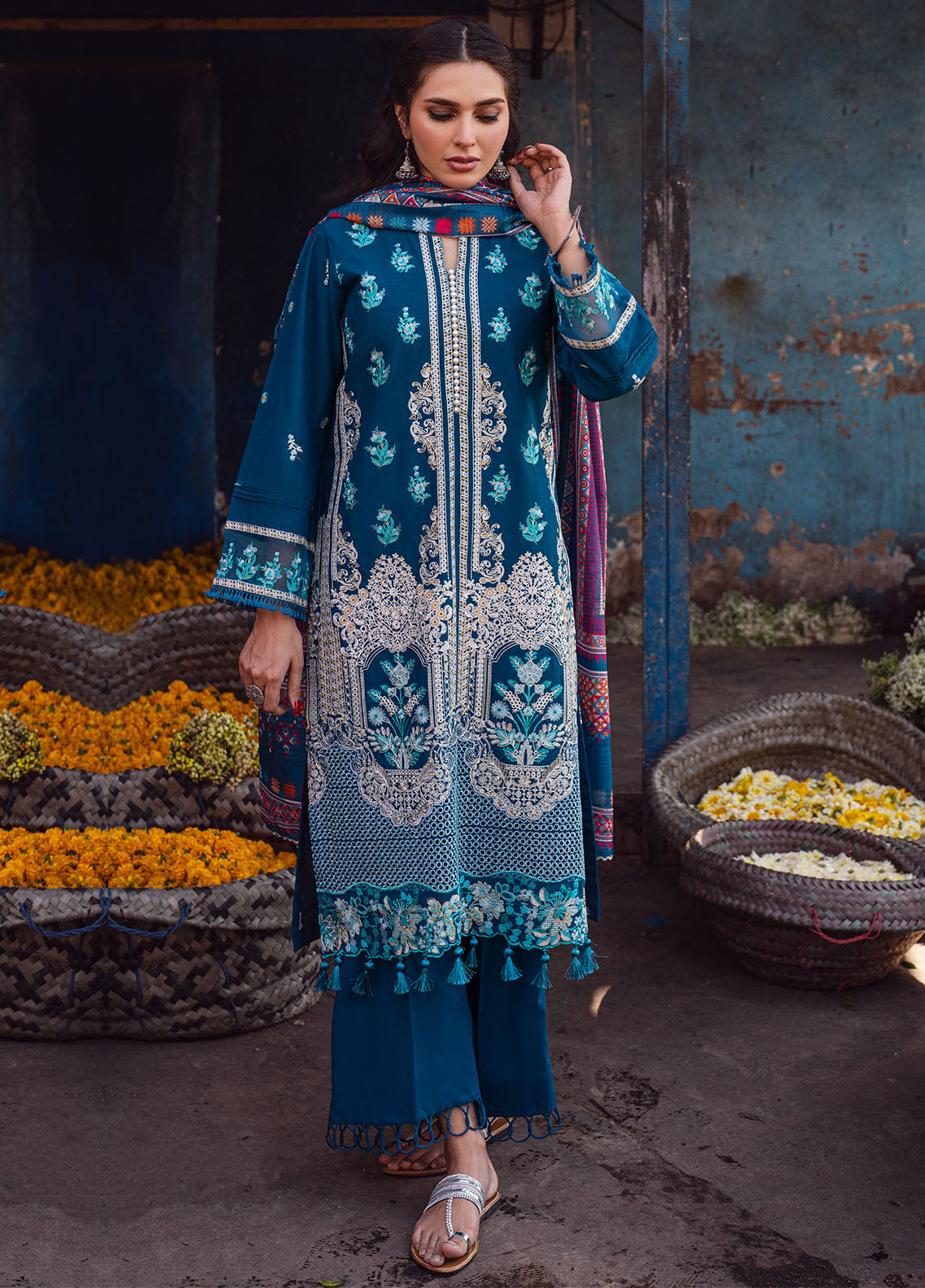 Sahane | Sahakari Chikankari Lawn Edit 24 | Gulzaar - Riwayat-e-Khas