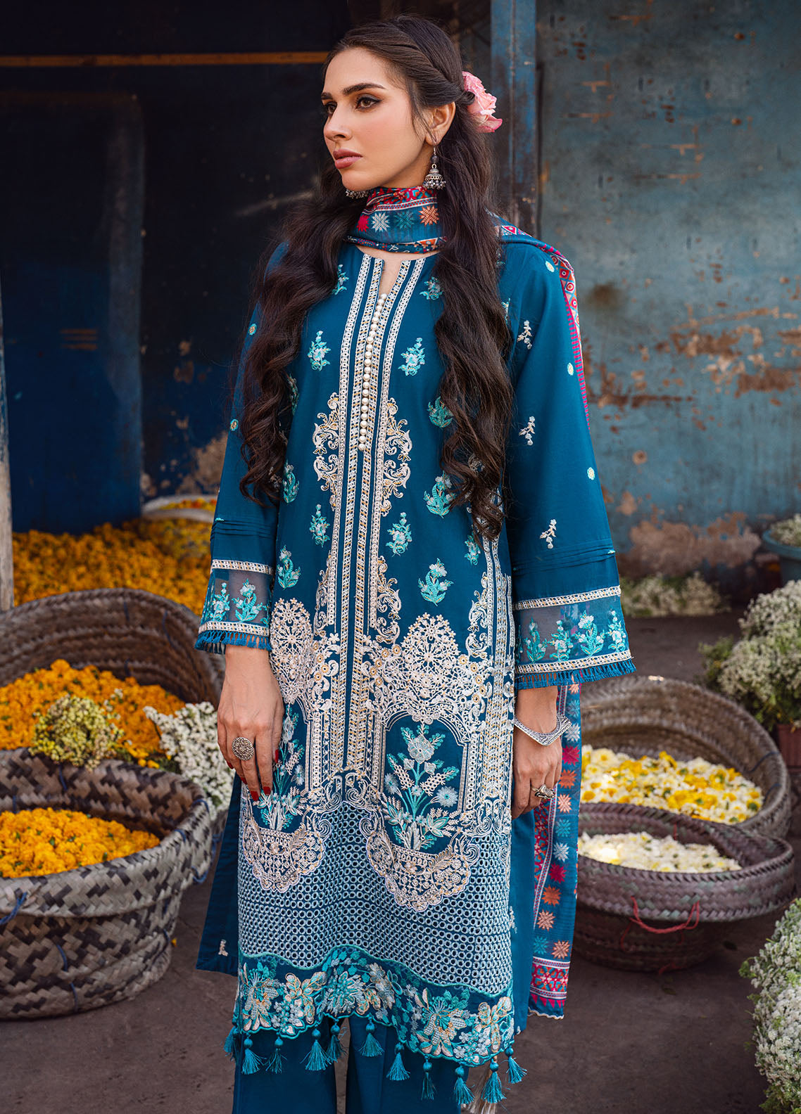 Sahane | Sahakari Chikankari Lawn Edit 24 | Gulzaar - Riwayat-e-Khas