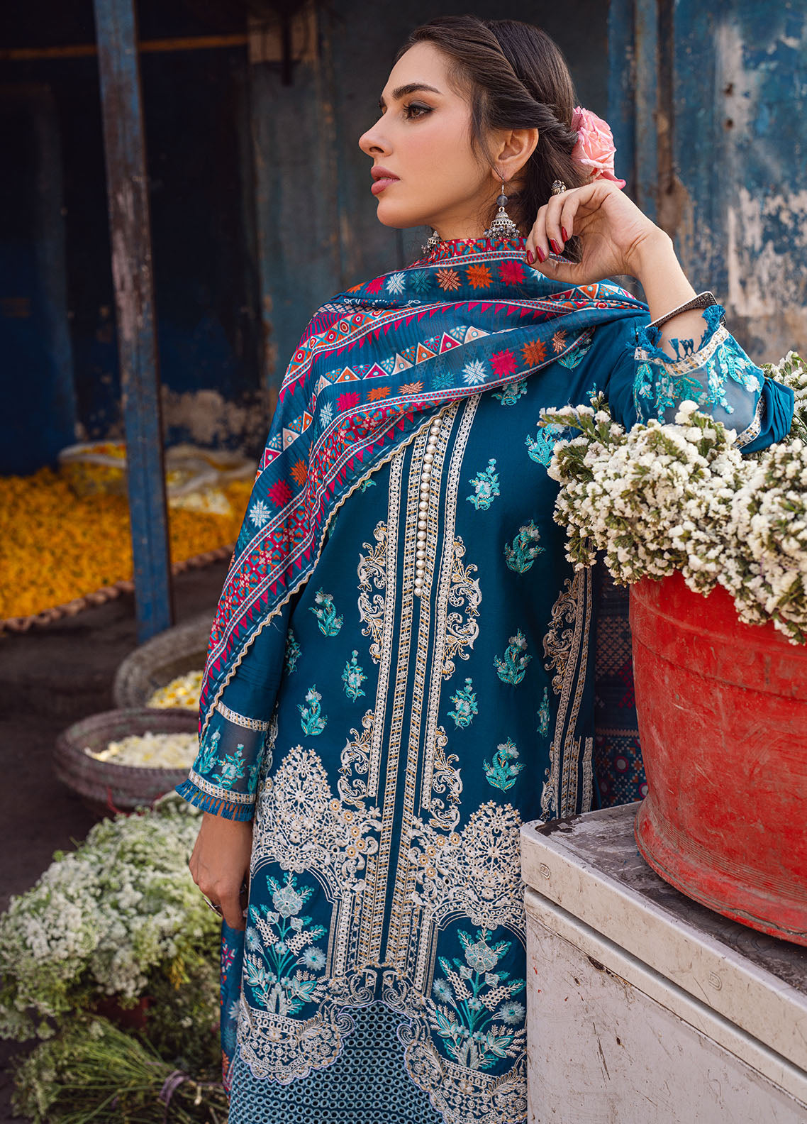 Sahane | Sahakari Chikankari Lawn Edit 24 | Gulzaar - Riwayat-e-Khas