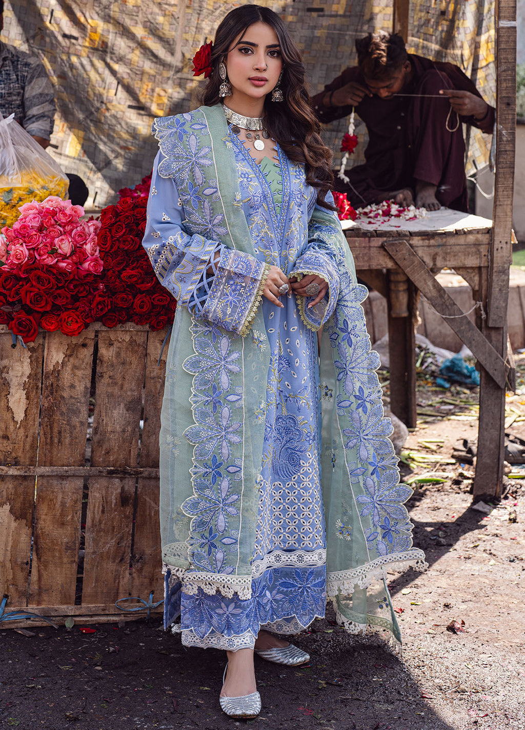 Sahane | Sahakari Chikankari Lawn Edit 24 | Chandni - Riwayat-e-Khas