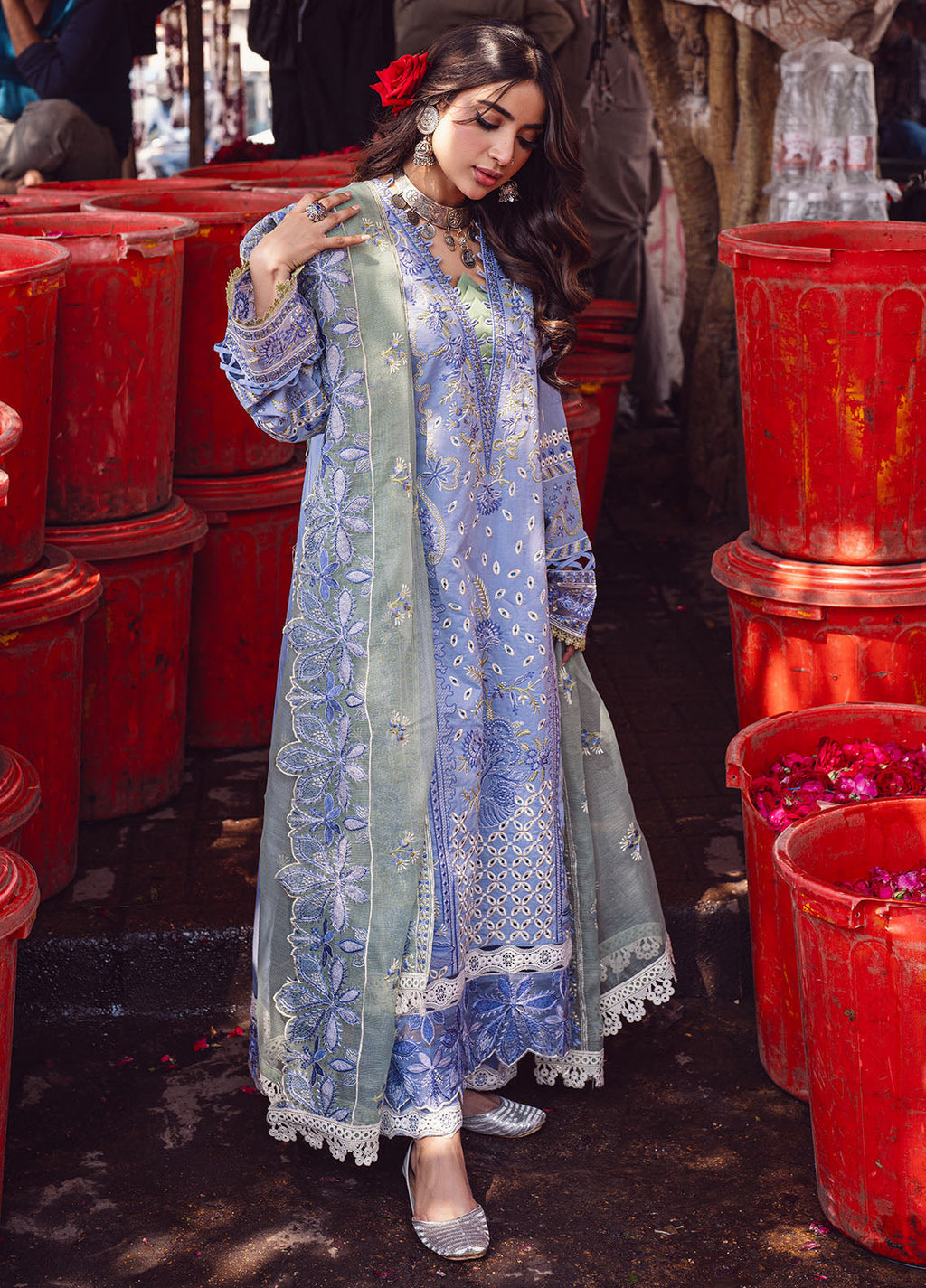 Sahane | Sahakari Chikankari Lawn Edit 24 | Chandni - Riwayat-e-Khas