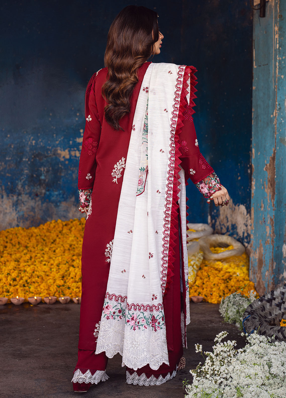Sahane | Sahakari Chikankari Lawn Edit 24 | Gulaab - Riwayat-e-Khas