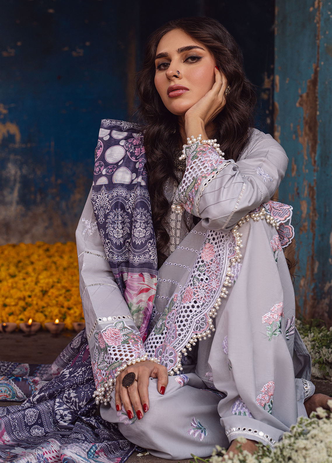Sahane | Sahakari Chikankari Lawn Edit 24 | Dastaan - Riwayat-e-Khas
