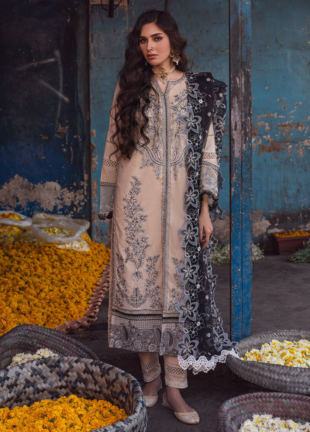 Sahane | Sahakari Chikankari Lawn Edit 24 | Ghazal - Riwayat-e-Khas