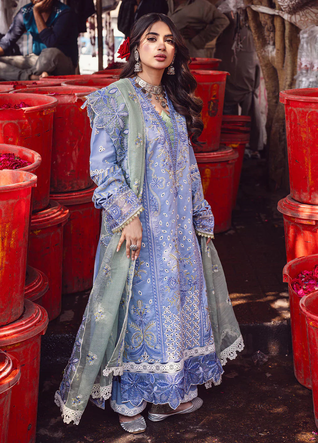 Sahane | Sahakari Chikankari Lawn Edit 24 | Chandni - Riwayat-e-Khas