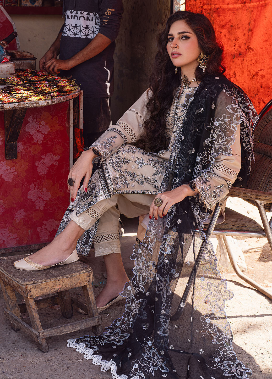 Sahane | Sahakari Chikankari Lawn Edit 24 | Ghazal - Riwayat-e-Khas