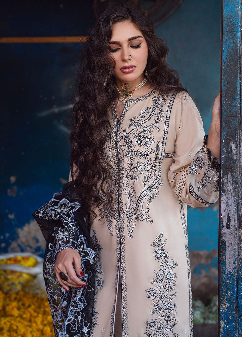 Sahane | Sahakari Chikankari Lawn Edit 24 | Ghazal - Riwayat-e-Khas