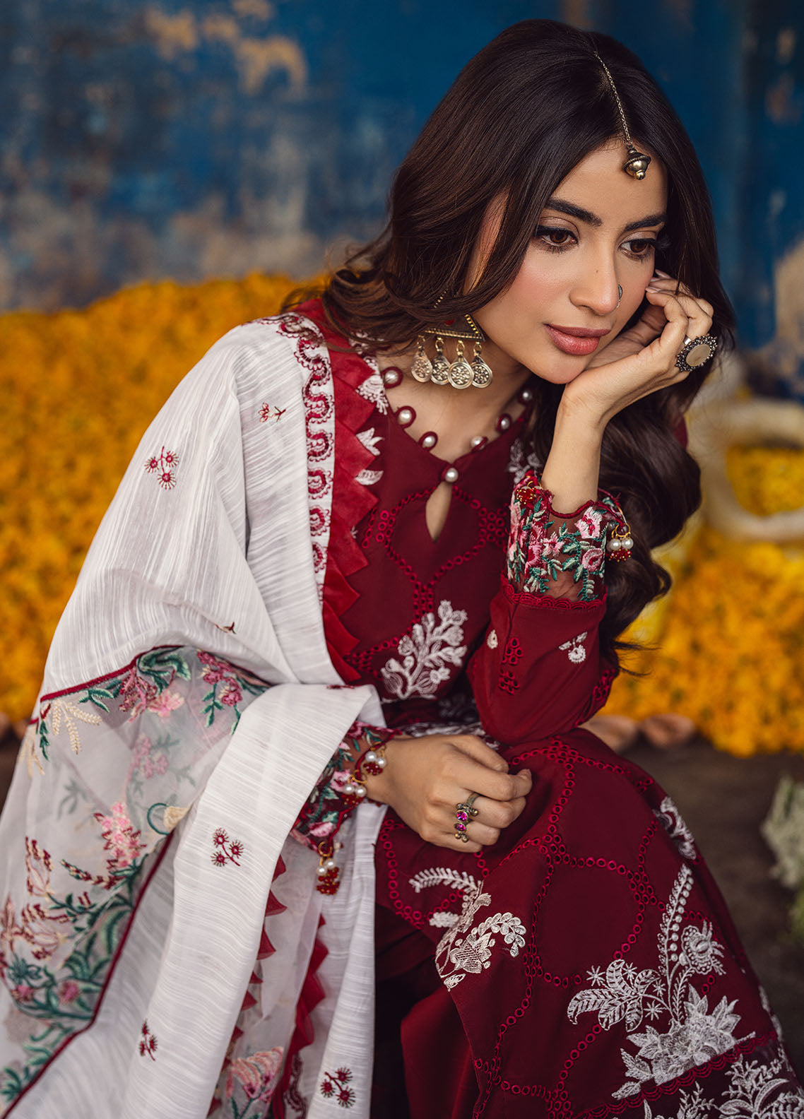 Sahane | Sahakari Chikankari Lawn Edit 24 | Gulaab - Riwayat-e-Khas