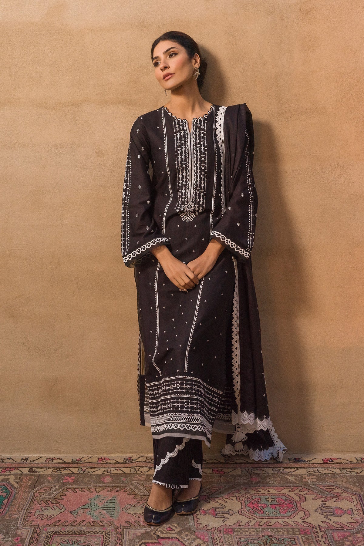 Sahar | Mirage Spring Luxury 24 | Chikankari 3 Piece - Riwayat-e-Khas