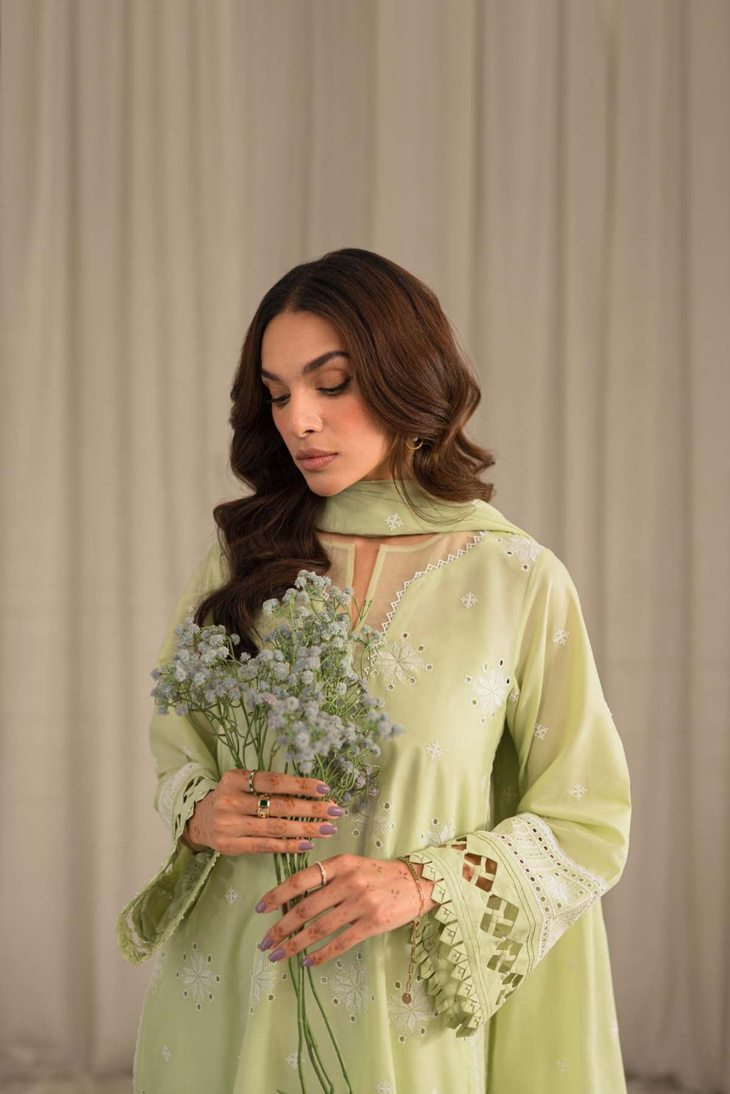 Sahar | Mirage Spring Luxury 24 | Chikankari 3 Piece - Riwayat-e-Khas