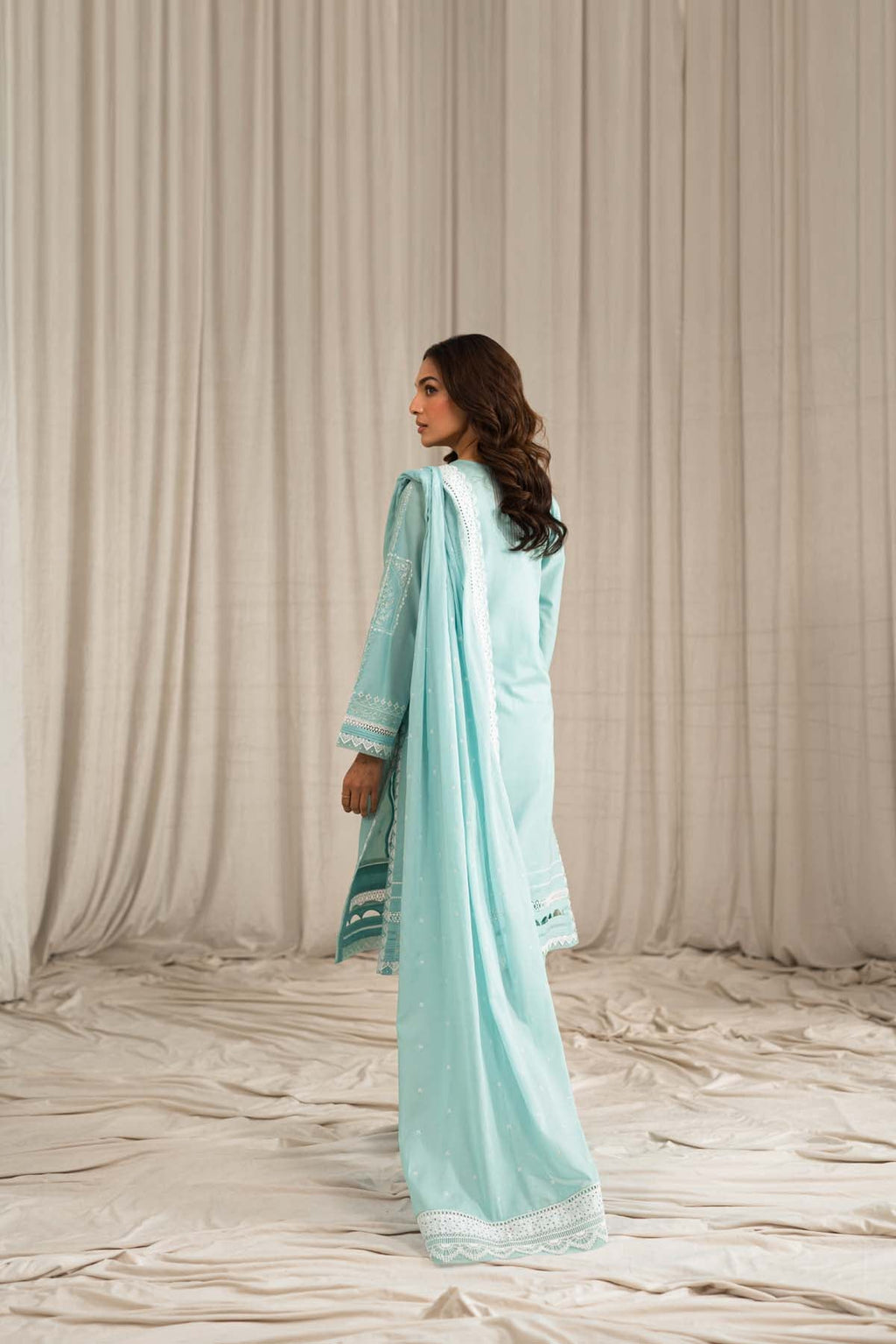Sahar | Mirage Spring Luxury 24 | Chikankari 3 Piece - Riwayat-e-Khas