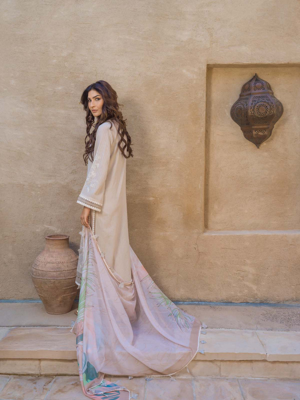 Sahar | Mirage Spring Luxury 24 | Textured Lawn 3 Piece (Embroidered) - Riwayat-e-Khas