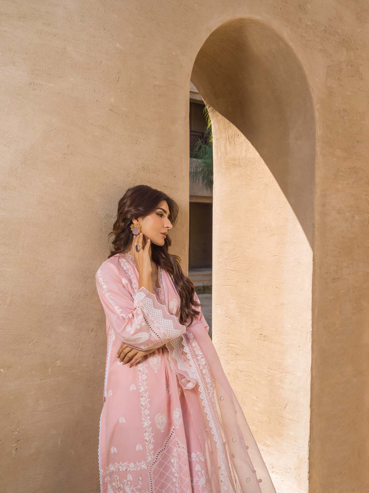 Sahar | Mirage Spring Luxury 24 | Chikankari 3 Piece - Riwayat-e-Khas