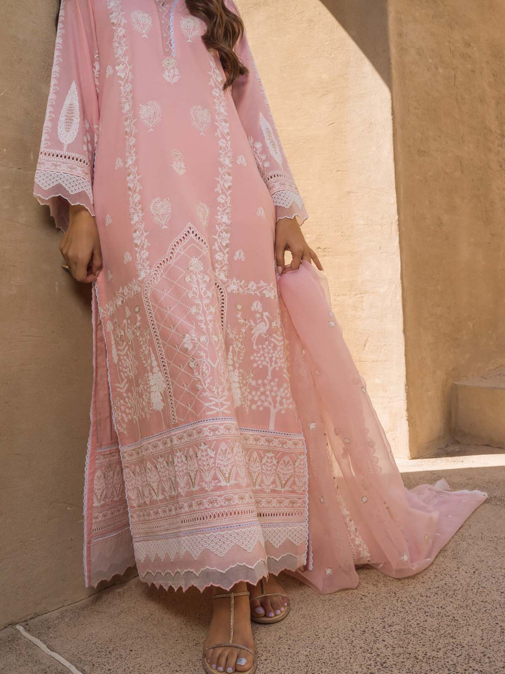 Sahar | Mirage Spring Luxury 24 | Chikankari 3 Piece - Riwayat-e-Khas