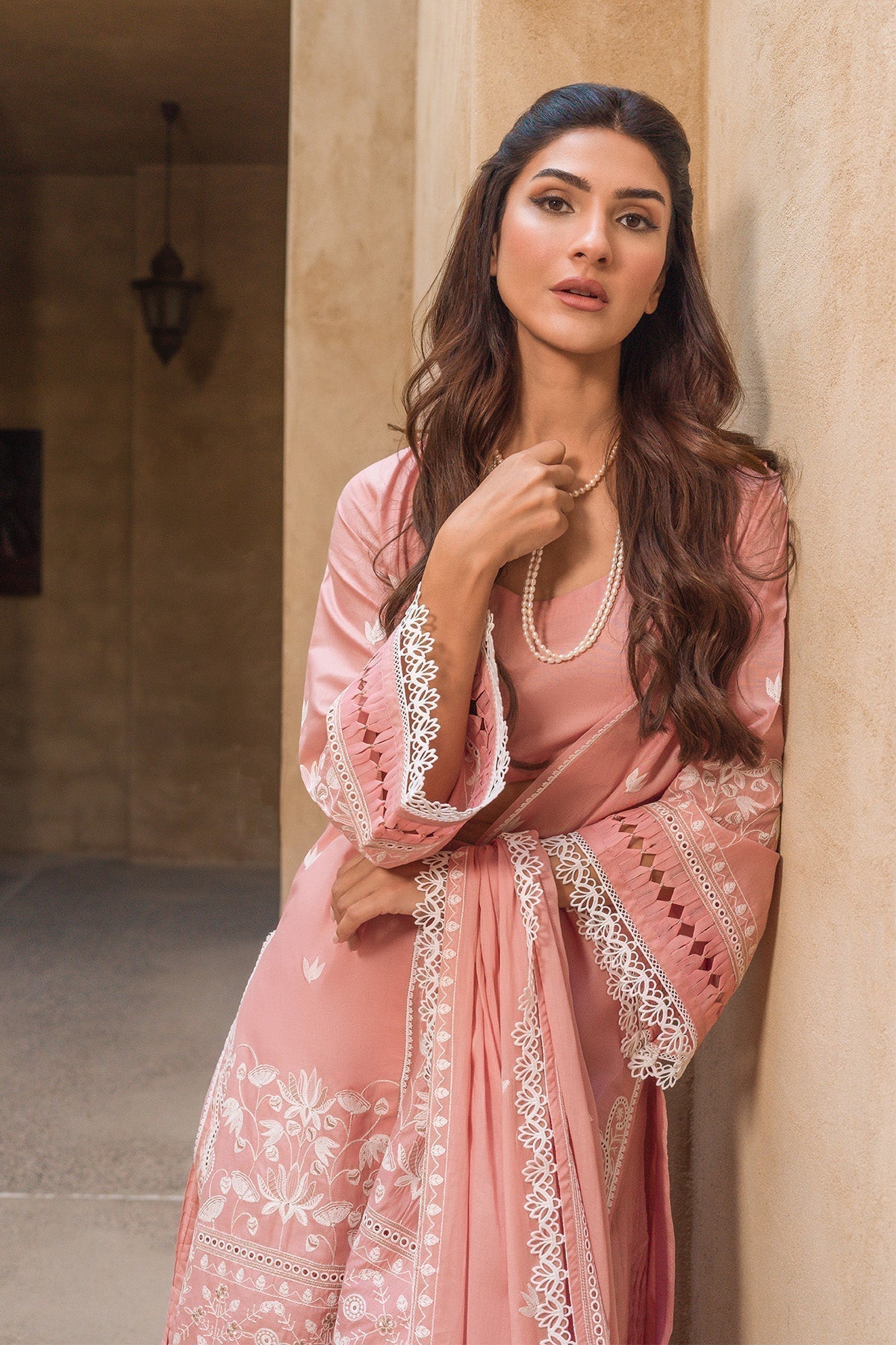 Sahar | Mirage Spring Luxury 24 | Chikankari 3 Piece - Riwayat-e-Khas