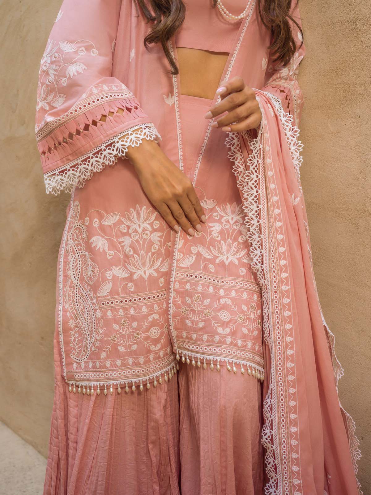 Sahar | Mirage Spring Luxury 24 | Chikankari 3 Piece - Riwayat-e-Khas