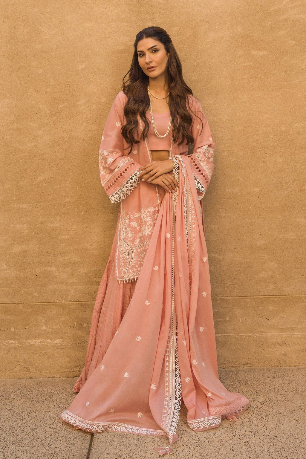 Sahar | Mirage Spring Luxury 24 | Chikankari 3 Piece - Riwayat-e-Khas