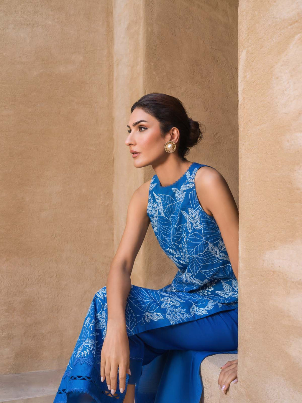 Sahar | Mirage Spring Luxury 24 | Slub Lawn 3 Piece (Embroidered) - Riwayat-e-Khas