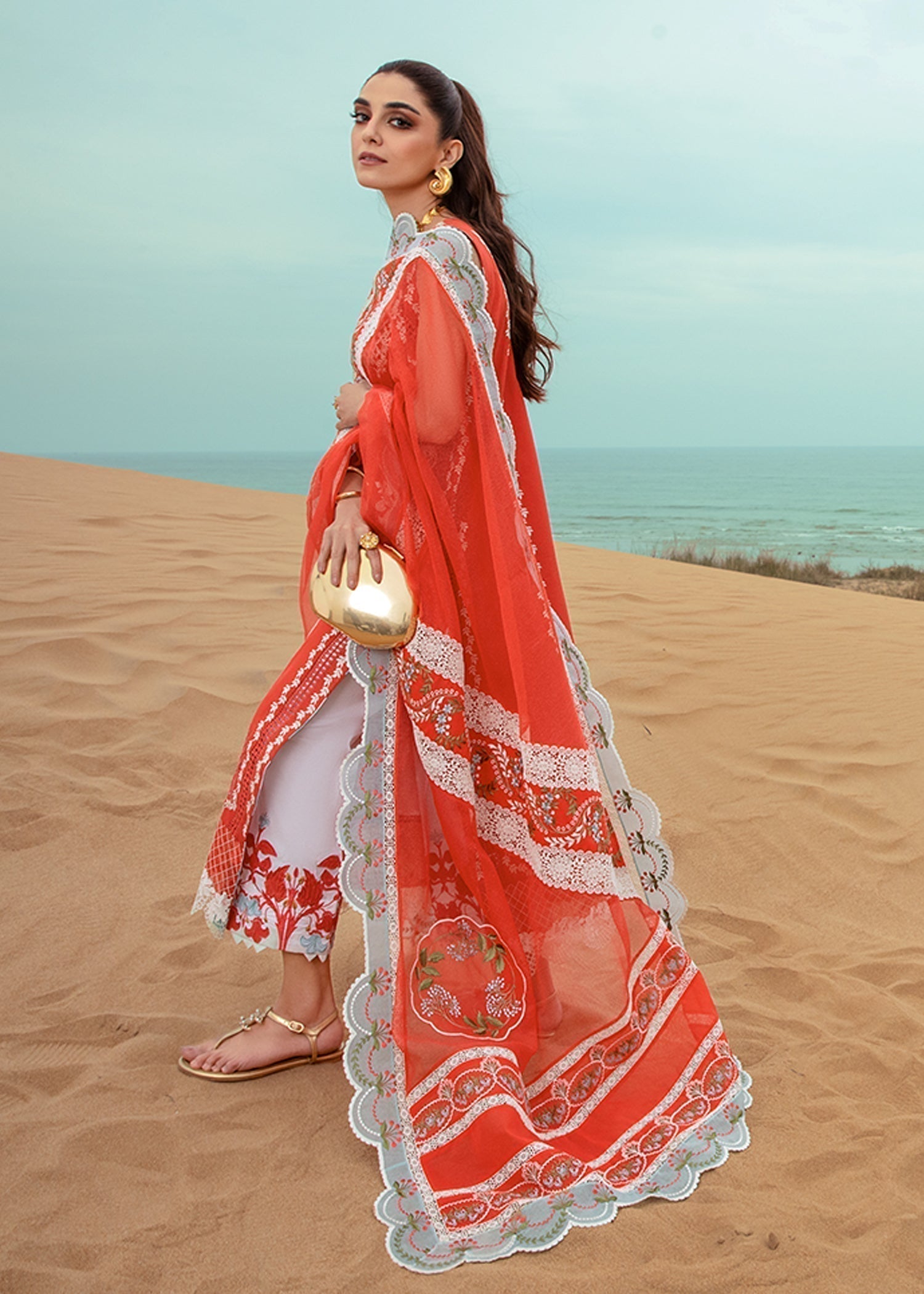 Crimson | Lawn 24 | Stars of Fire - Fiesta Coral - House Of Anaya