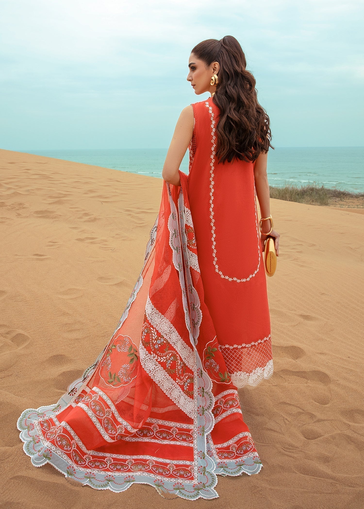 Crimson | Lawn 24 | Stars of Fire - Fiesta Coral - House Of Anaya