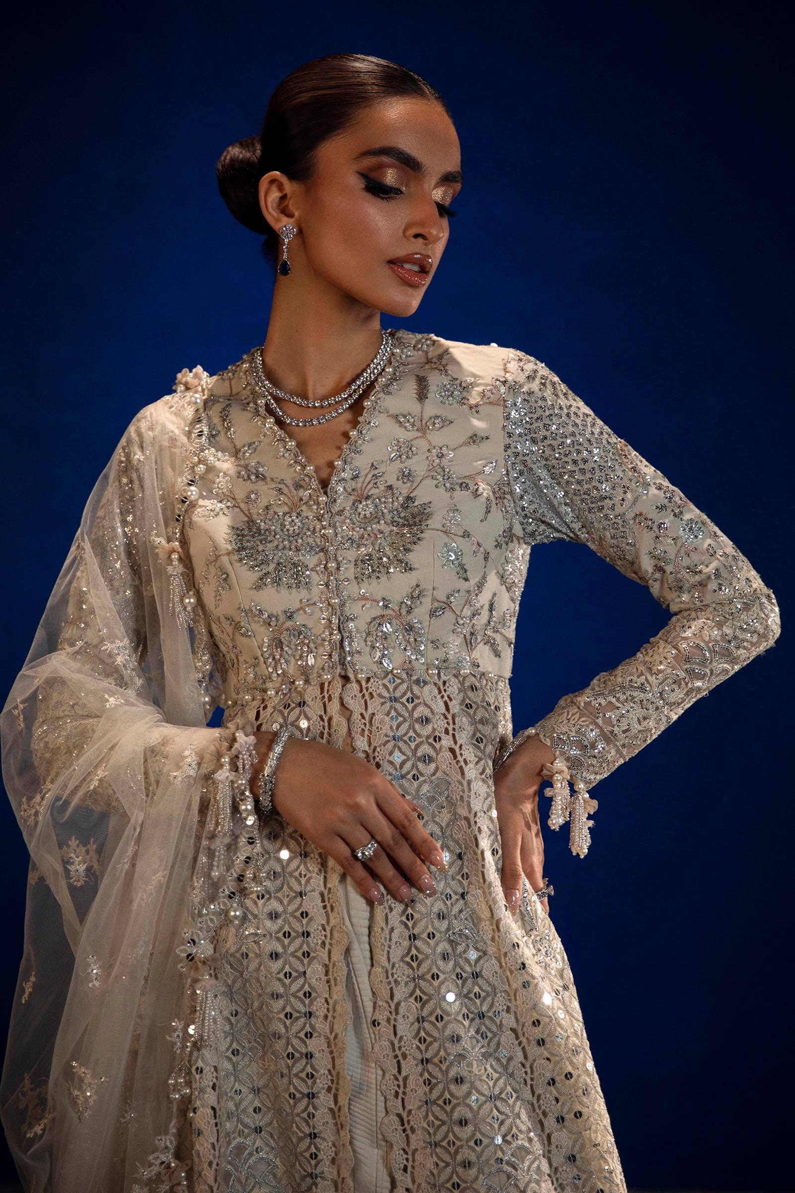 Sana Safinaz | Nura Festive 24 | N241-009-3CT - House Of Anaya