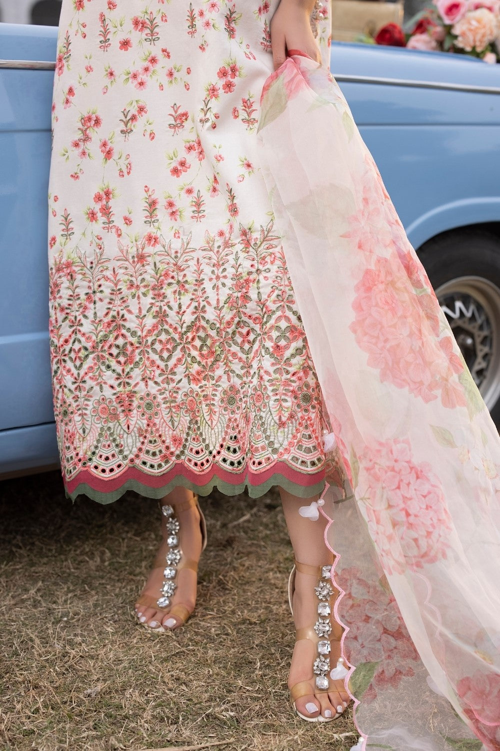 Ittehad | Embroidered Lawn | I-14 - House Of Anaya