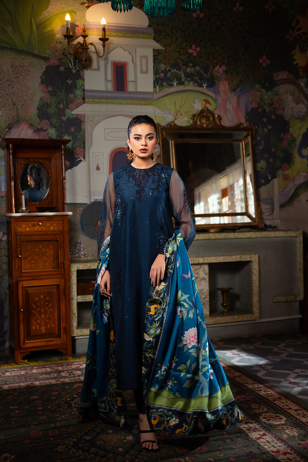 Saira Rizwan | Dahini Silk Pret | SIAN -SRLP03-25 - Riwayat-e-Khas