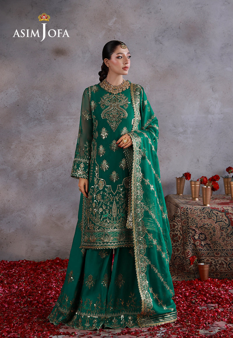 Asim Jofa | Ishq e Eid | AJULN-16 Embroidered Chiffon 3 Pcs