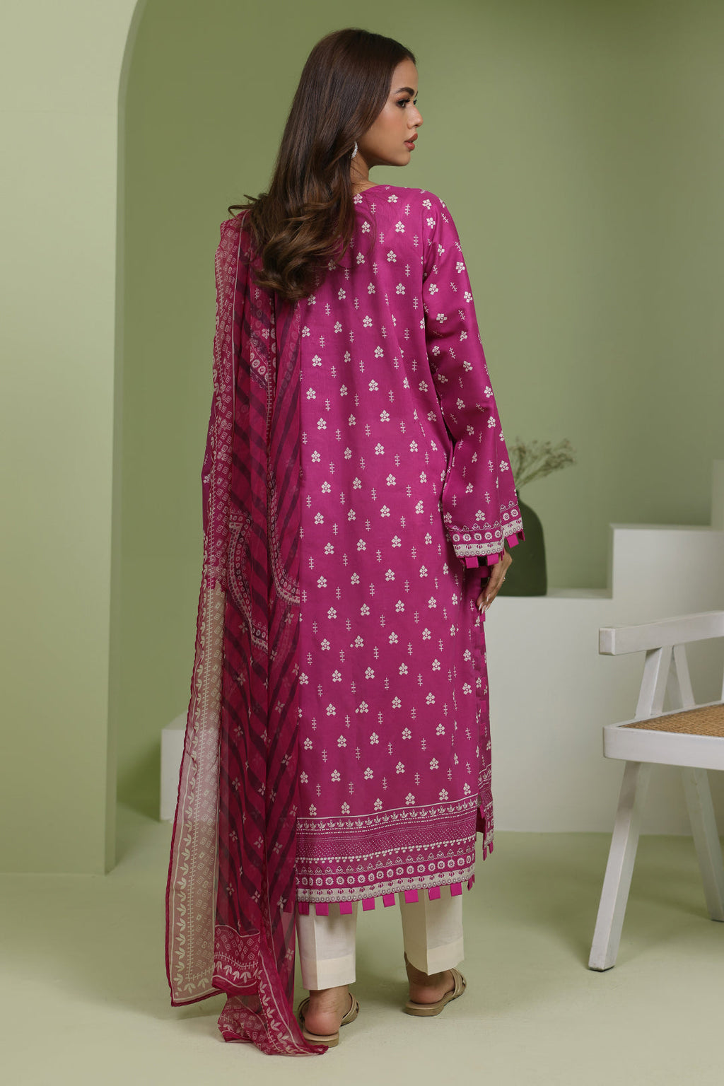 Zellbury | Unstitched 2 Piece Lawn | Embroidered Shirt Dupatta - 1717 - Libasekhas