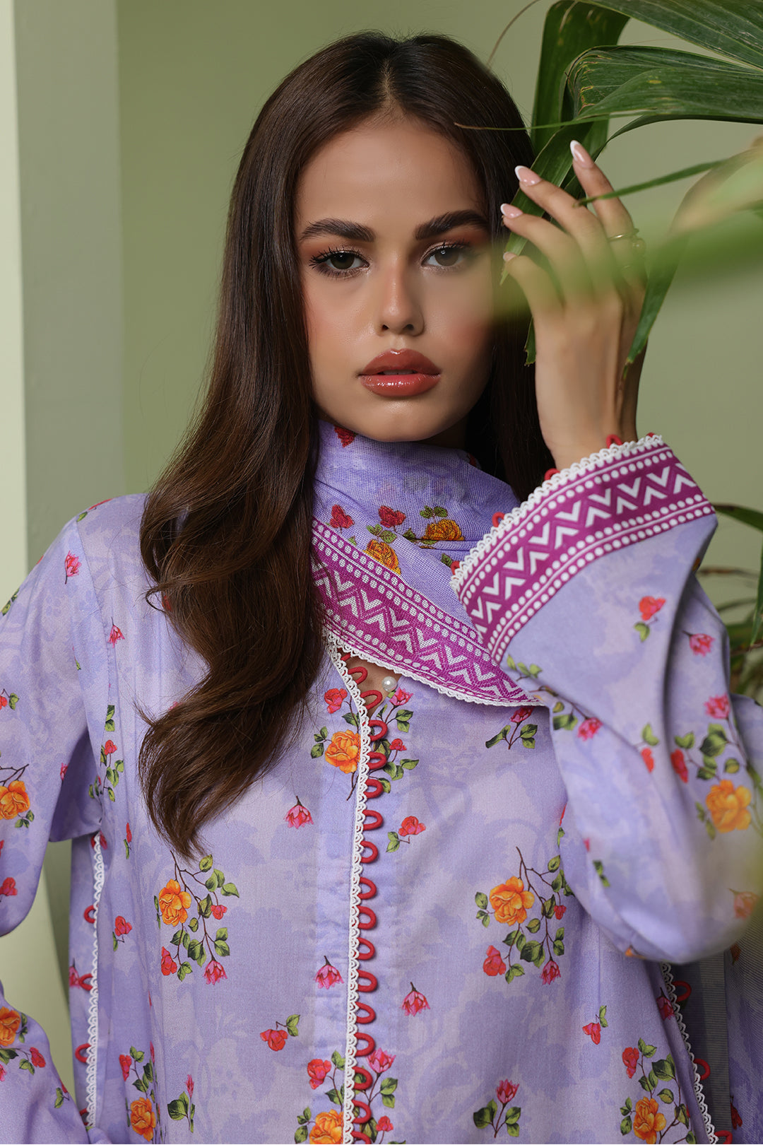 Zellbury | Unstitched 3 Piece Lawn | Shirt Shalwar Dupatta - 1420 - Libasekhas